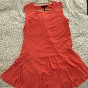 BCBG Flowy Sleeveless Midi Dress in Flamingo Pink NWOT